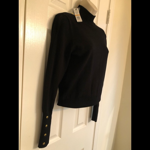 Brand New with tag Joseph A Petite Small Black Ribbed Turtle Neck New With Tags. - Picture 2 of 6